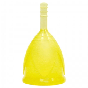 Менструальная чаша "Тюльпан" желтая, L
